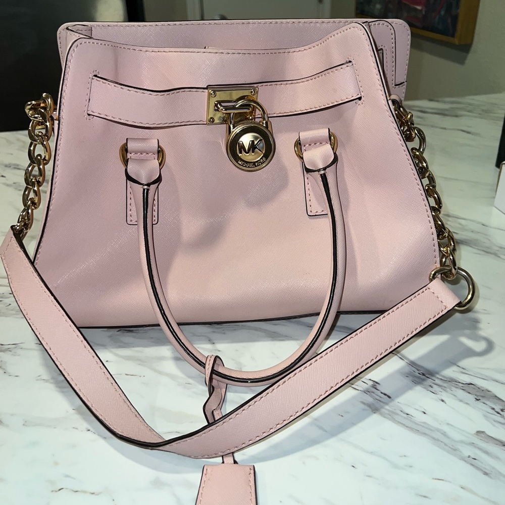 Michael Kors Blossom Pink Handle Top and Strap Bag💕